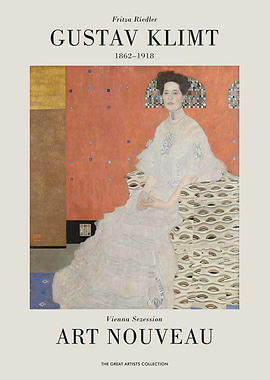 Gustav Klimt Art Nouveau Painting