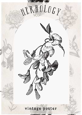 Herbology Vintage Poster