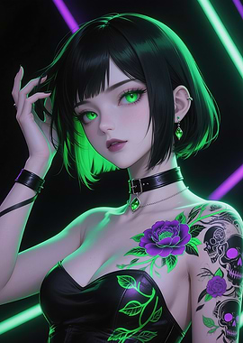Jade – Mysterious Seduction With Emerald Eyes and Black Hair