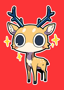 Cute Cartoon Deer