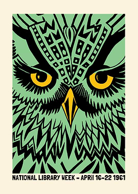Owl Illustration - National Library Week