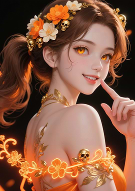 Amber – Sweet Charm With Golden Eyes and Chestnut Hair