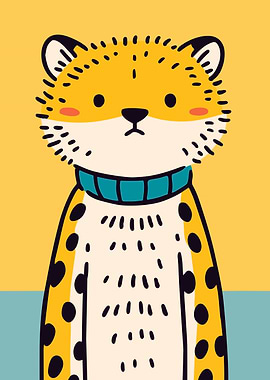 Cute Leopard Illustration