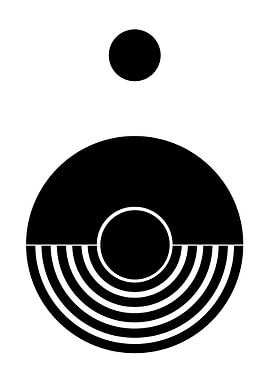 Black and White Circle Design