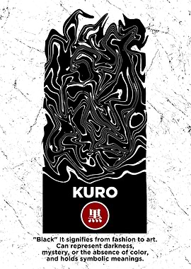 KURO - Japanese Word Art