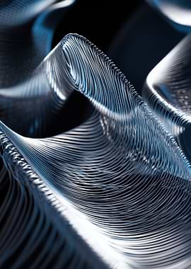 Abstract Metallic Waves