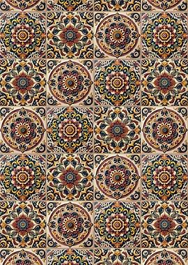 Ornate Floral Tile Pattern