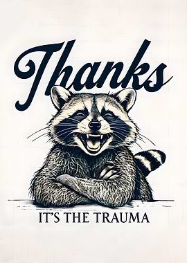 Raccoon Thanks for Trauma