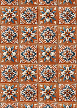 Ornate Floral Tile Pattern