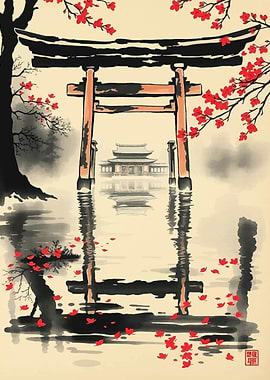 Japanese Temple Gate