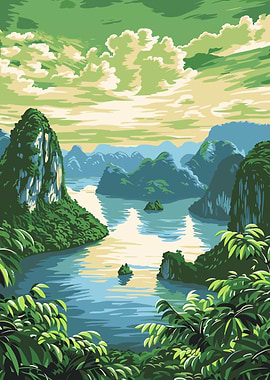 Serene Mountain Lake