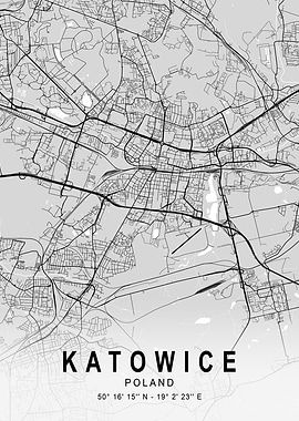 Katowice Light Map