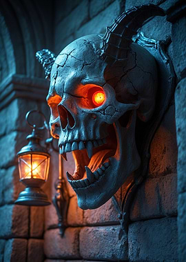 Demon Skull Wall Decor