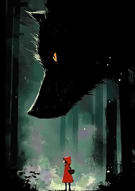 Little Red Riding Hood and Wolf