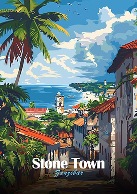 Stone Town Zanzibar Poster
