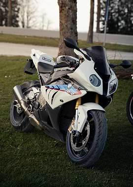 BMW S1000RR Motorcycle on Green Grass