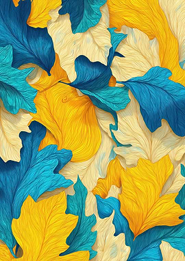 Colorful Autumn Leaves Pattern