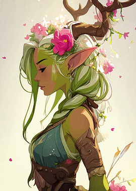 Forest Nymph Illustration