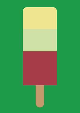 Minimalist Popsicle Illustration