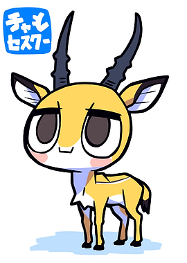 Cute Cartoon Gazelle