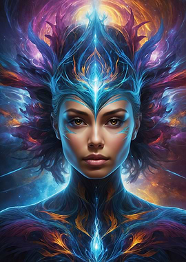 Cosmic Woman Portrait