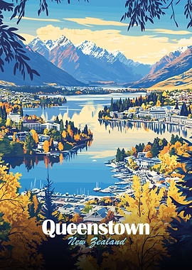 Queenstown, New Zealand Landscape