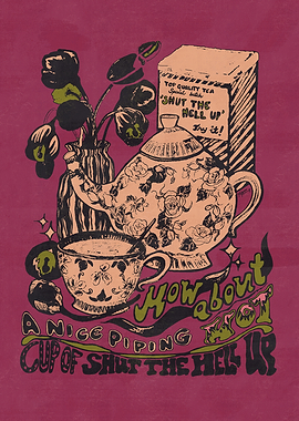 CUP OF 'SHUT THE HELL UP' (DARK PINK)