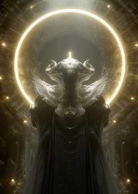 Metallic Alien Figure