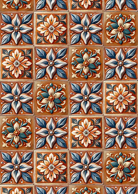 Floral Tile Pattern
