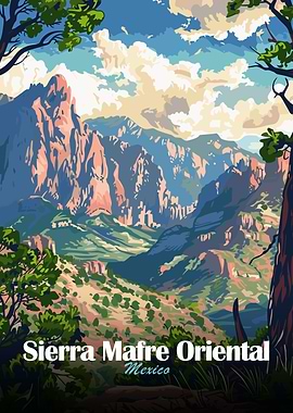 Sierra Madre Oriental Mountain Landscape