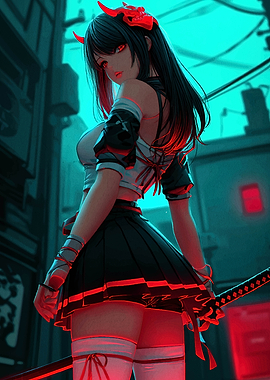Anime Girl with Katana