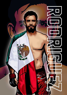 Yair Rodriguez MMA Fighter Portrait