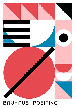 Bauhaus Positive Geometric Composition