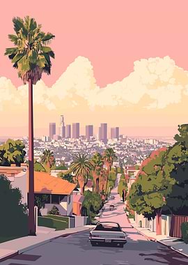 Los Angeles Skyline View