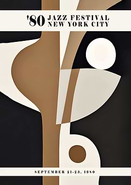 '80 Jazz Festival NYC Poster