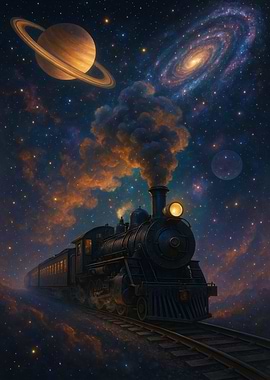 Steam Train Through Space