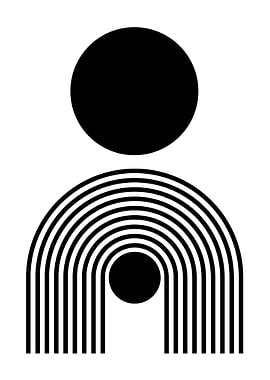 Black and White Abstract Art