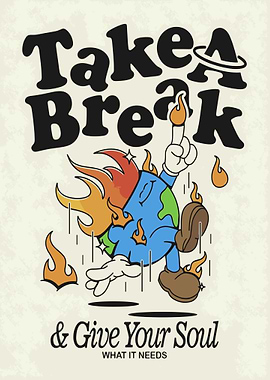 Take a Break Earth Cartoon