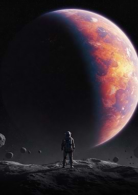 Astronaut on a Distant Planet