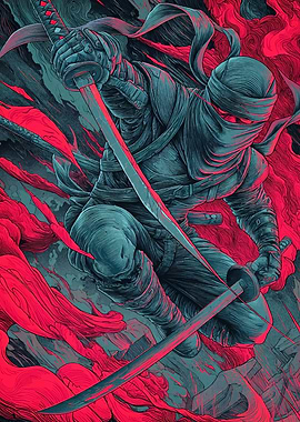 Ninja Warrior Art Print