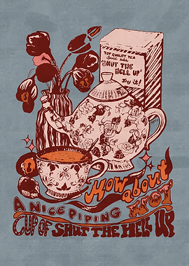 CUP OF 'SHUT THE HELL UP' (BLUE)