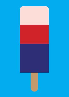 Patriotic Popsicle Illustration