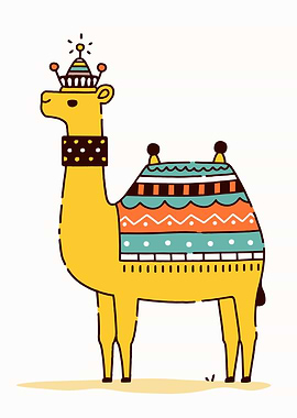 Cute Camel Illustration