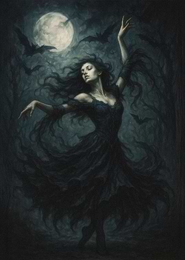 Moonlit Dance of Shadows