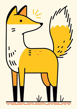 Cute Fox Illustration