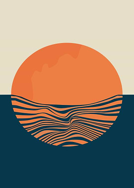 Abstract Sun & Waves