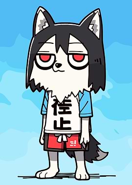 Wolf Girl Anime Character