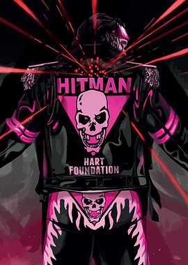Bret Hart Hitman Illustration