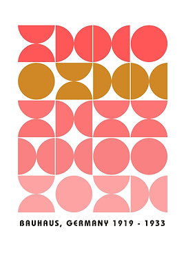 Bauhaus Geometric Pattern Art Print