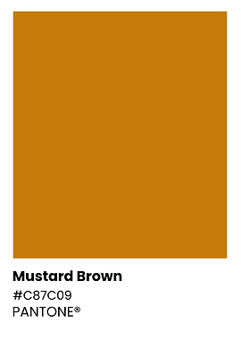 Mustard Brown Pantone Color Swatch